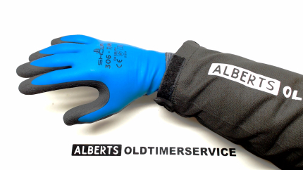 Work glove / mechanics glove size XL 1 pair waterproof with coated top